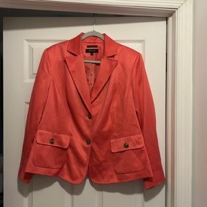 Jones New York 16W stretch peach blazer